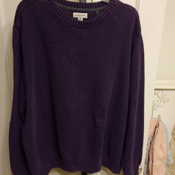 Pull Col Rond St John's Bay En Coton Pour Femme - Taille M, Bleu, Neuf Avec étiquettes